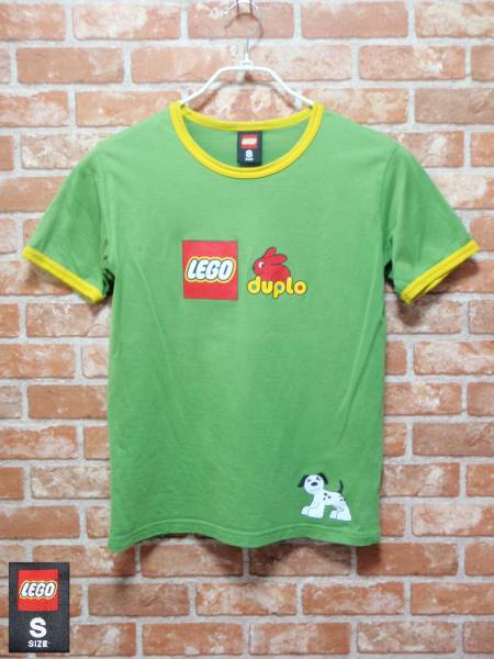 Доставка включена Lego Block Lego Duplo Logo Print Print с коротким рукавом T -Fish S размер