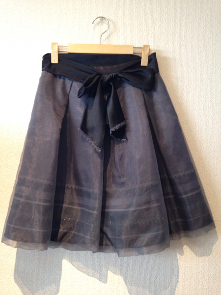 Lois CRAYON Lois Crayon lining see . chiffon skirt gray M size 