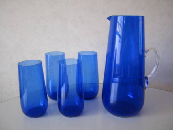 TIMO SARPANEVA IITTALA ピッチャー、グラスセット BLUE USED lamoneda
