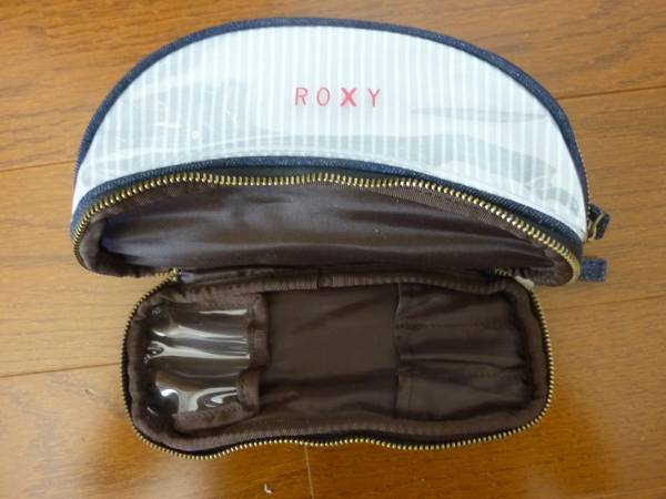  prompt decision! new goods unused! not for sale ROXY Roxy Denim pouch bag 