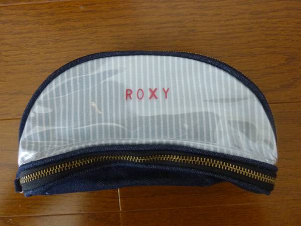  prompt decision! new goods unused! not for sale ROXY Roxy Denim pouch bag 