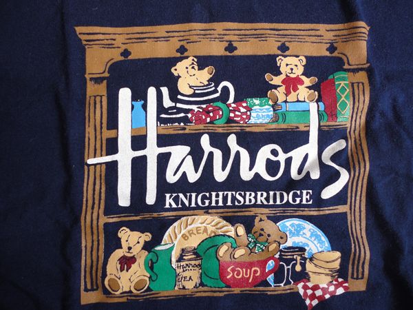 ハロッズ★高級上質Harrods紺色半袖Tシャツ★4～6歳_画像3