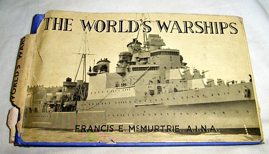 【a2918】1937年 THE WORLD'S WARSHIP (世界の戦艦)