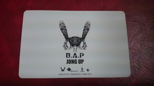 B.A.P ジョンオプ NO MERCY トレカ JongUp トレーディングカード 日本盤 Japanese ver. ジョンアプ 即決_画像2