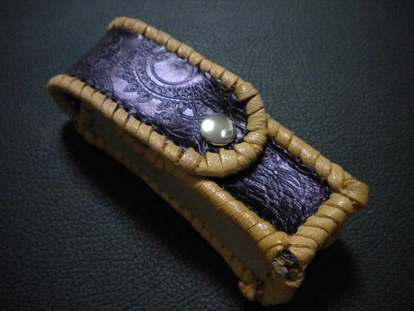 ハンドメイド?。保埃皟谣楗ぅ咯`用レザーケース（４）