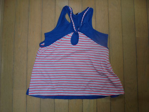  Ralph Lauren * красный окантовка стильный майка *140