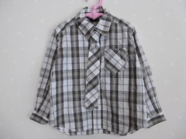 Ω コムサイズム Ω★90cm★ 可愛い長(zhǎng)袖シャツ ネクタイ付き