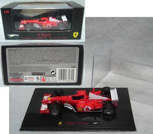 マテル/フェラーリ F2002/カナダGP/1：43/M,シューマッハ★新品