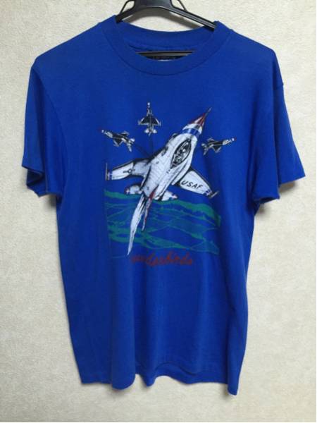 ヘインズタグサンダーバードTシャツ　検)USAF ビンテージ_画像1