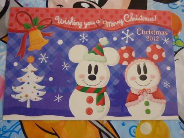 即決 新品 東京ディズニーリゾート クリスマス 2012 ポストカード_画像1