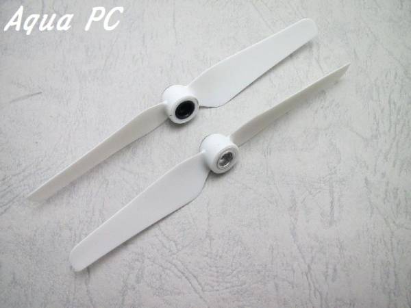 AquaPC★送料無料 5x3.2 Plastic Selflock Propellerr CW CCW (2pcs)White★