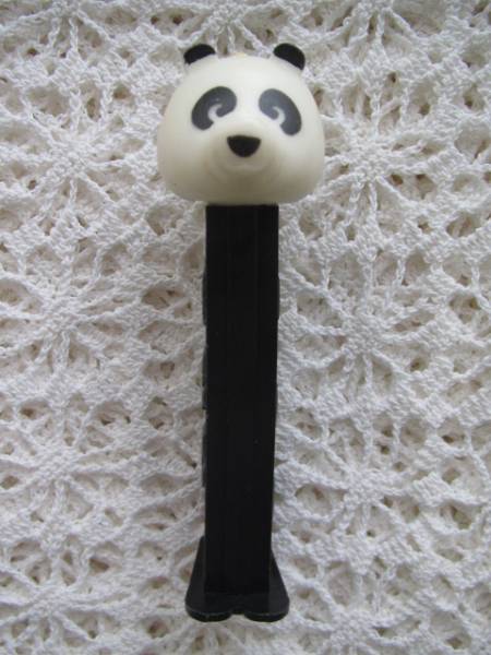  Old petsu* dispenser [ Panda / whistle head ] PEZ Austria made no. four series 1976~1990 year manufacture minute US PATENT