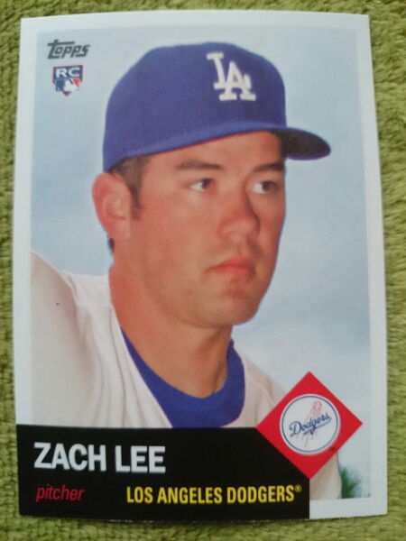 ★RC ルーキー ZACH LEE TOPPS ARCHIVES 2016 MLB ROOKIE CARD カード LOS ANGELES DODGERS ザック・リー LA ドジャース_画像1