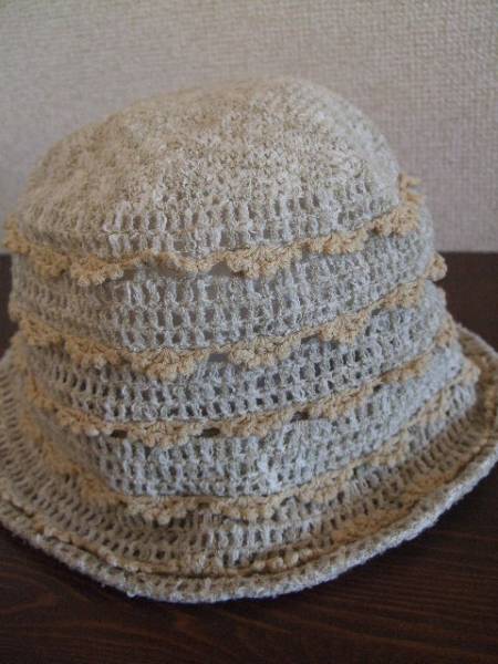 SUGAl beige ... braided hat (USED)71315
