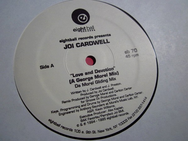 Joi Cardwell / Love And Devotion (The Glide Mixes) 12 VINYL_画像2