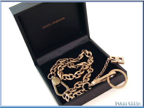 Dolce & Gabbana <BP0798-BP0860> Gold * цепочка для ключей 