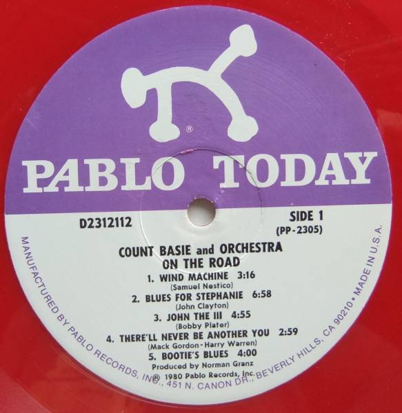◆ COUNT BASIE / On The Road ◆ Pablo D2312112 (red vinyl) ◆ W_画像3