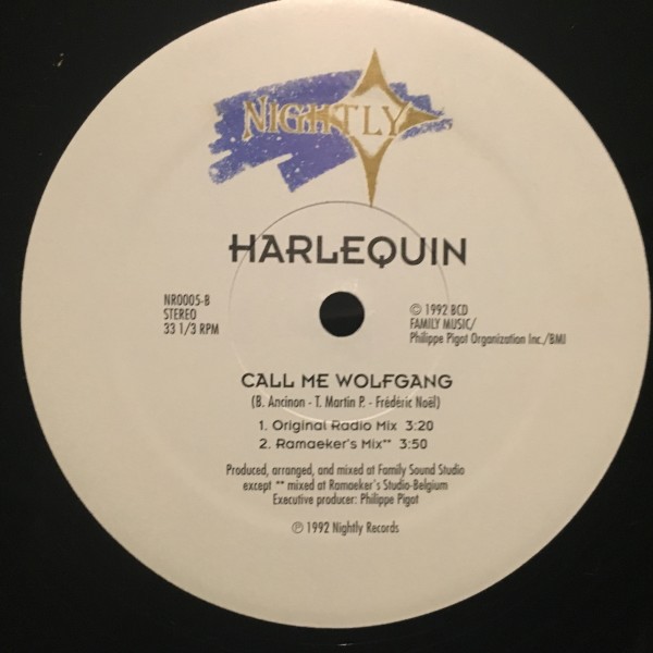 Harlequin Featuring T. Martin P. / Call Me Wolfgang_画像3