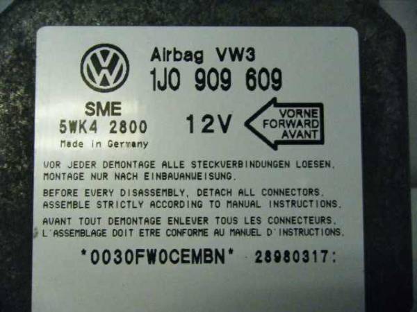 *VOLKSWAGEN BEETLE Volkswagen New Beetle air bag computer airbag original used prompt decision 