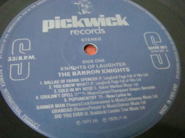 LP★BARRON KNIGHTS/Of Laughter(British Popコメディー /生写真_画像3