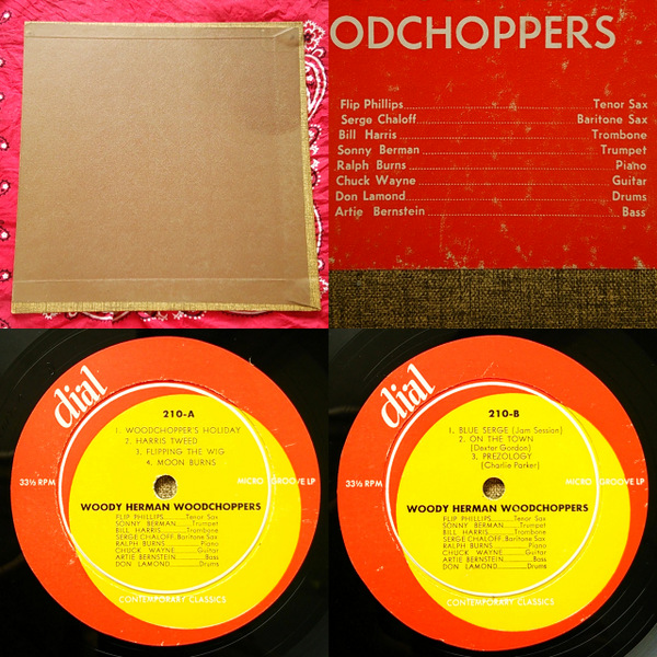 LP 10インチ USA オリジナル盤 dial 210 Woody Herman Charlie Parker Miles Davis チャーリー・パーカー マイルス・デイビス レア_画像2