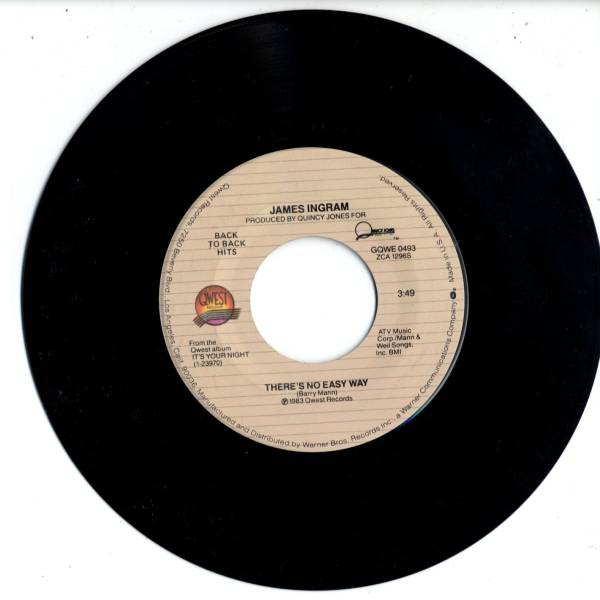 James Ingram 「Ya Mo Be There」米国QWEST盤EPレコード_画像2