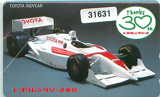 31631* Toyota Indy машина телефонная карточка *