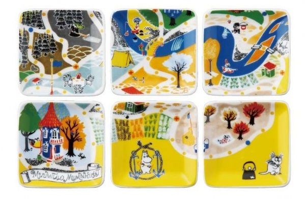 ムーミン(MOOMIN)のプチプレートセット《6枚?マップ柄》