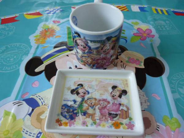 即決♪新品♪東京ディズニーシー TDS ダッフィー スプリングヴォヤッジ スーベニアカップ&プレート