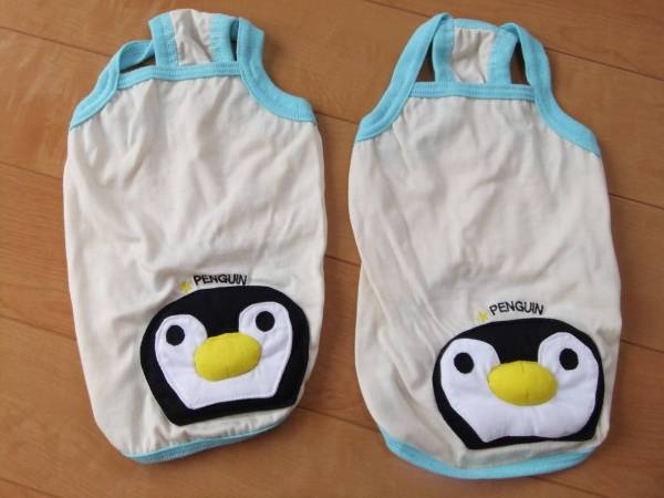 ※SALE　新品タグ付【ペンギン×EDWIN】ドッグウェア　ワンピースＭ　2枚セット
