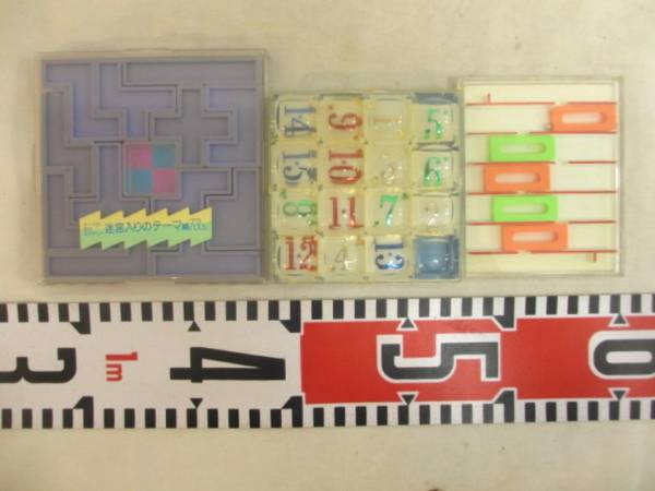 特価 ★昭和のパズル《プラケ-ス入》(3個/日本製)〈現物・中古…3種類〉★ その他