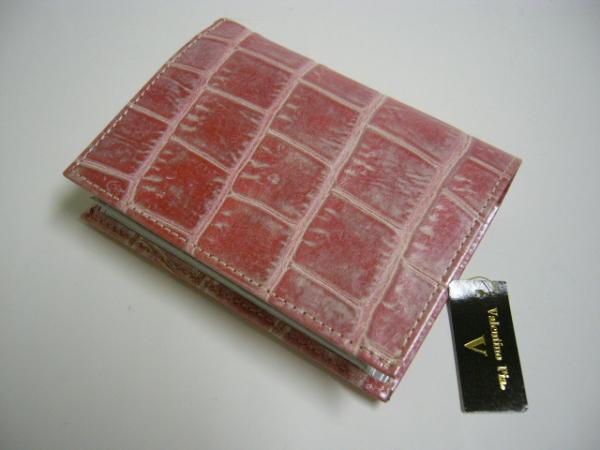 処分品/新品＊Valentino Pia＊二つ折り財布＊濃いめのピンク_画像1