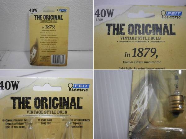 3ビンテージスタイルバルブVINTAGE STYLE BULB　12口金40W120V