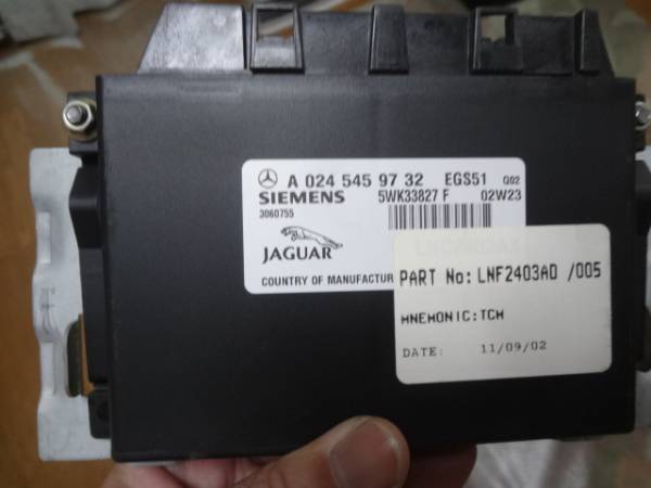 * Jaguar *X308* latter term XJ-R* mission * computer *01 year 