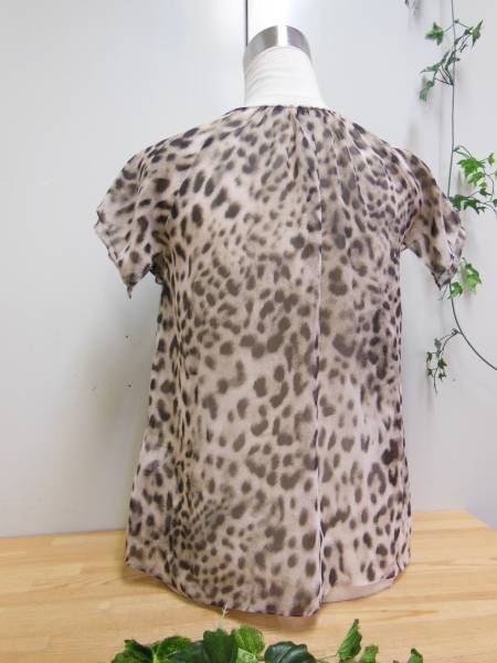 *Spick and Span Spick & Span * Leopard шифон блуза 