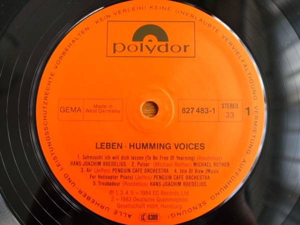 LP　LEBEN / HUMMING VOICES VOL.10_画像2