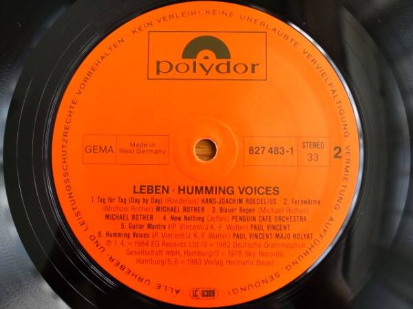 LP　LEBEN / HUMMING VOICES VOL.10_画像3