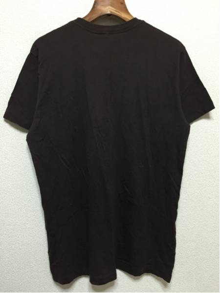 [即決古着]SPY OPTIC/染み込みTシャツ/半袖/刺繍/こげ茶/ブラウン/L_画像2