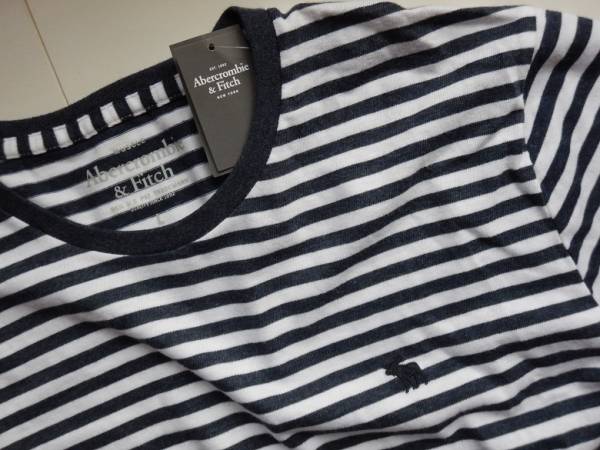  Abercrombie & Fitch мужской футболка окантовка мода короткий рукав one отметка casual размер L новый товар 