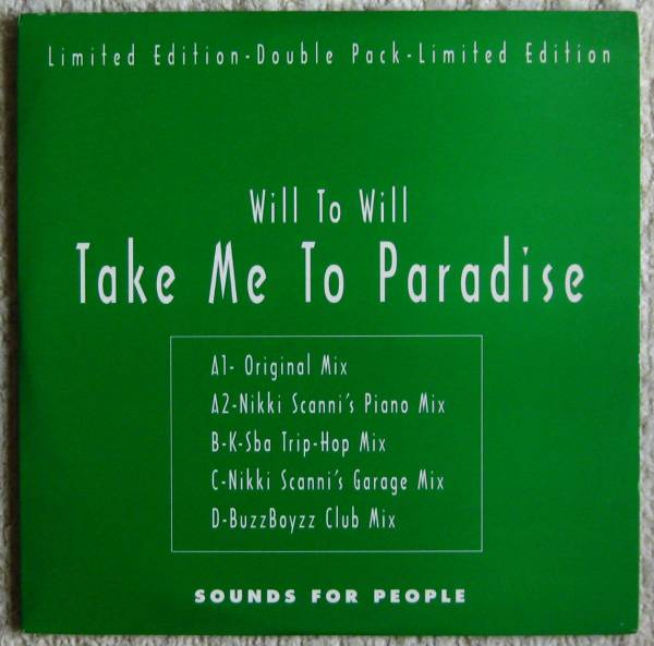 中古レコード2枚組 Will To Will Take Me To Paradise SFP Sounds For People Records マイアミ・ハウス_画像1