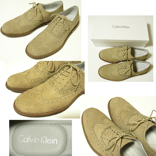 ● LAにて購入 新品 Calvin Klein ヌバック ウイングチップ 11 / カルバンクライン / ヌバック 素材 / レザー / CK / 未着用 /_画像1