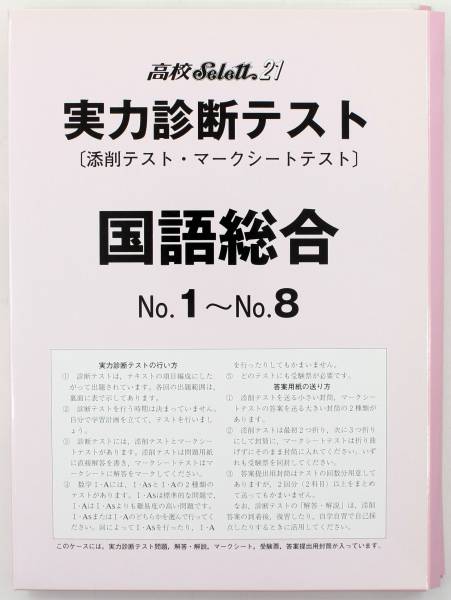 実力診断 テスト 五ツ木 高校 Select21 国語総合 安価　メール便_画像1