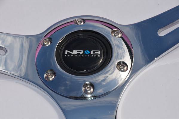 NRG 35Φ ピンク メッキスポークステアリング USDM JDM クロームスポーク 正規輸入品 ST015PK-CH_画像3