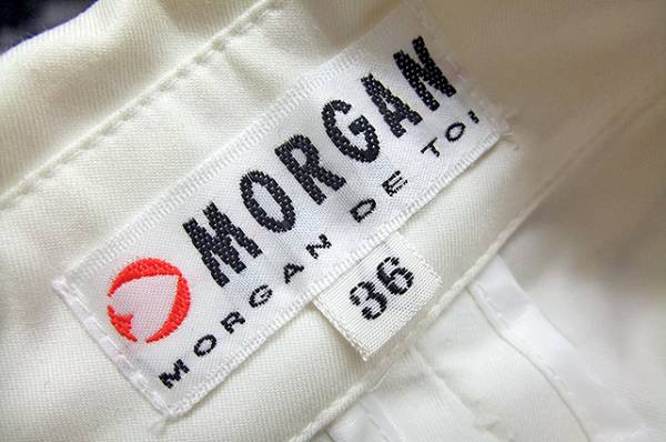 *MORGAN Morgan * хлопок белый пальто *