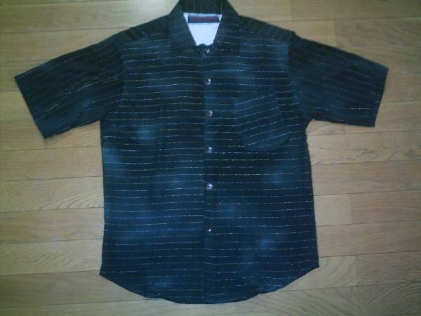* handmade * old silk kimono . made short sleeves shirt M free postage equipped 