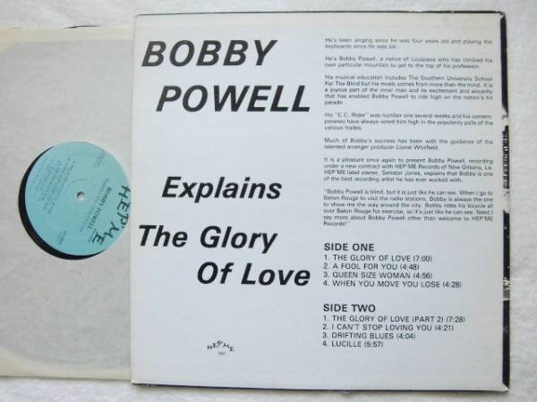 bobby powell/explains the glory of love/５点以上送料無料_画像2
