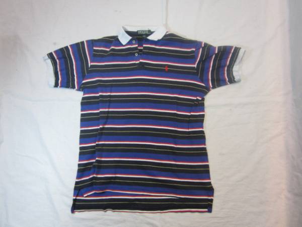  Ralph Lauren окантовка рубашка-поло 20 чёрный x синий x красный 
