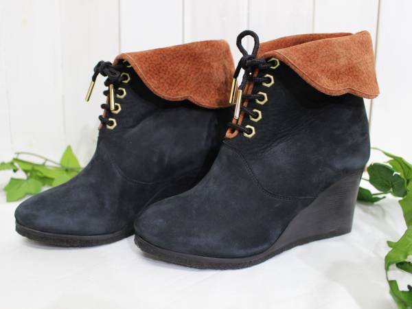  новый товар * Chloe Chloe* гонки выше короткие сапоги 35 22cm обычная цена 9.7 десять тысяч иен 