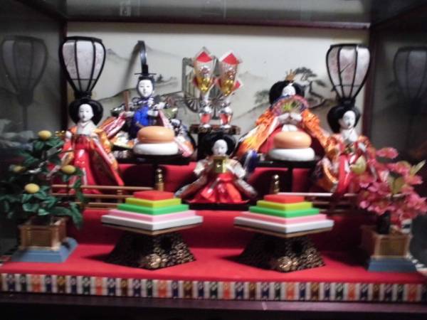 〓美品〓雛人形 ひな人形 親玉飾 5人オルゴール 箱付き