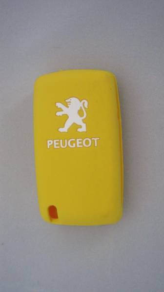 新品即決 PEUGOET プジョー 207 307 （お得な特別割引価格） 308 倉庫 イエロー リモコンキーカバー 他 5008 2ボタン用